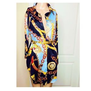 Inspired vercase print mini button up